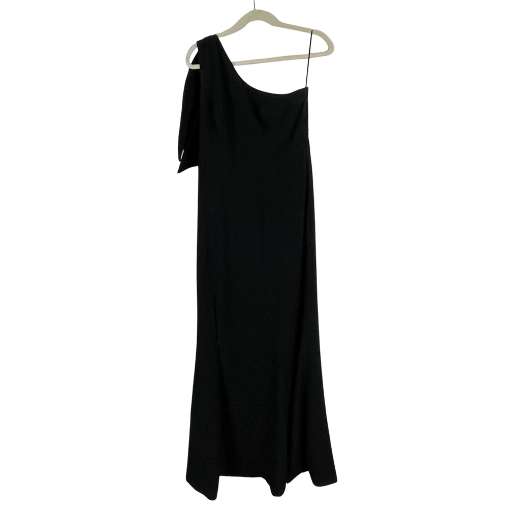 Dress the Population Georgina Black‎ One Shoulder Maxi Gown Size L Wedding Guest